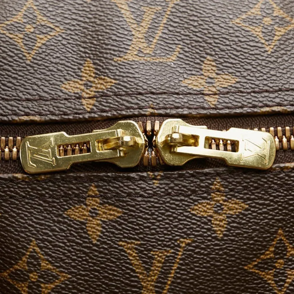 LOUIS VUITTON Authentic Brown Monogram Leather Keepall 60 Boston Bag